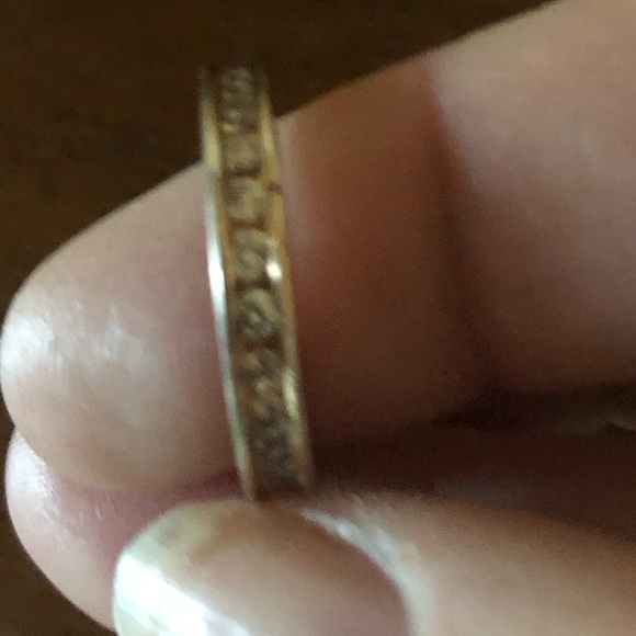 Gold Over Sterling Halo Ring- 747 $30 or $25 w/offer - Picture 1 of 3